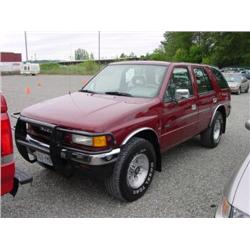 92 ISUZU RODEO XS 5SPD 4X4 4DR EXMT.                                  