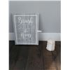 Image 1 : Bathroom wallhanging with Large sparkly Rock (white quartz)