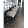 Image 1 : Four Grey Bar Stools