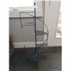 Image 1 : Black metal four teared spiral plant stand