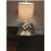 Image 4 : Bedside table with lamp and storage ottoman