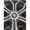 Image 2 : Four Black tire rims 23.5"D 10.5"H -Dub  12 Bolt Pattern