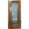 Image 1 : Pair of wooden with glass insert dual doors