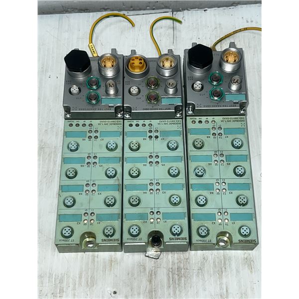 Lot of (3) Siemens #6ES7 194-3AA00-0BA0 / #6ES7 143-3BH10-0XA0