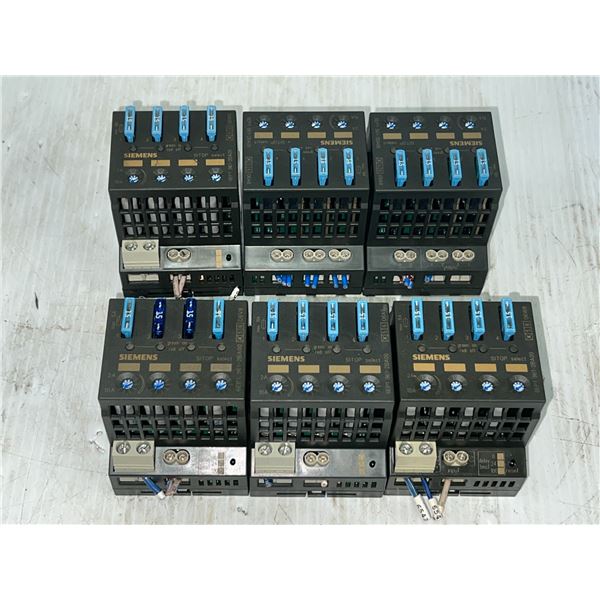 Lot of (6) Siemens #6EP1-961-2BA00 SITOP Select Modules