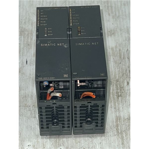 Lot of (2) Siemens #6GK7 343-1CX10-0XE0 Modules