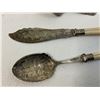Image 2 : ANTIQUE SILVER  ENGRAVED SERVING UTENSILS