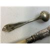 Image 6 : ANTIQUE SILVER  ENGRAVED SERVING UTENSILS