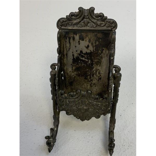 ANTIQUE WILCOX SILVER PLATES CALLING CARD DESK TOP HOLDER