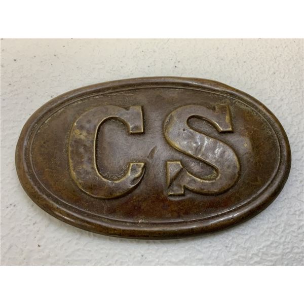 US CIVIL WAR CONFEDERATE STATES CS ENLISTED MAN BELT BUCKLE