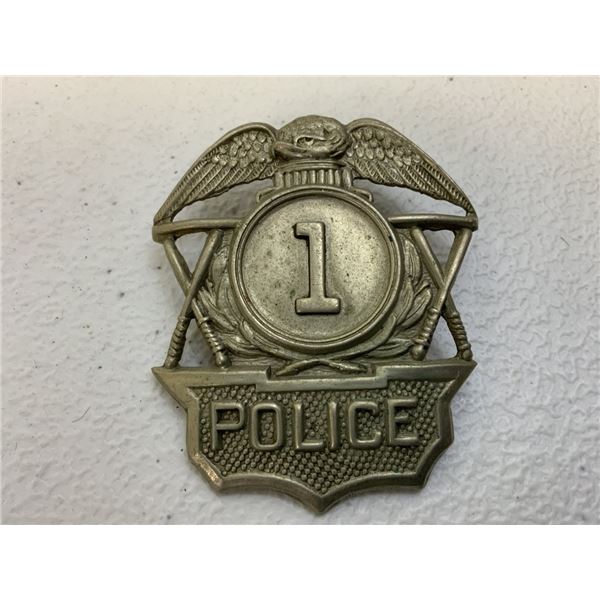 VINTAGE OBSOLETE POLICE BADGE