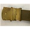 Image 6 : WWII US MILITARY WEB BELTS WITH BRASS BUCKLES