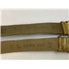 Image 8 : WWII US MILITARY WEB BELTS WITH BRASS BUCKLES