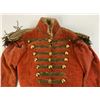 Image 2 : ANTIQUE REVOLUTIONARY WAR STYLE RED ARTILLERY OFFICER UNIFORM JACKET WITH EAPAULETTES