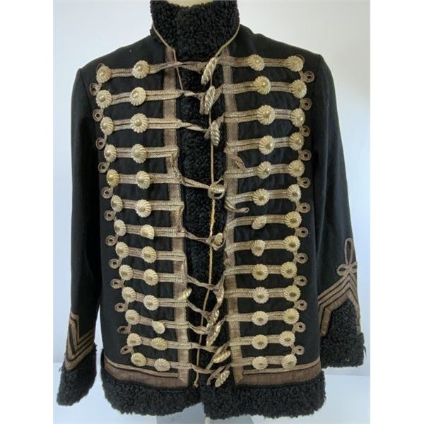 ANTIQUE IMPERIAL GERMAN HUSSAR PELISSE BLACK