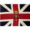 Image 1 : LARGE ANTIQUE BRITISH LATE 18th CENTURY REGIMENTAL FLAG