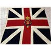Image 3 : LARGE ANTIQUE BRITISH LATE 18th CENTURY REGIMENTAL FLAG