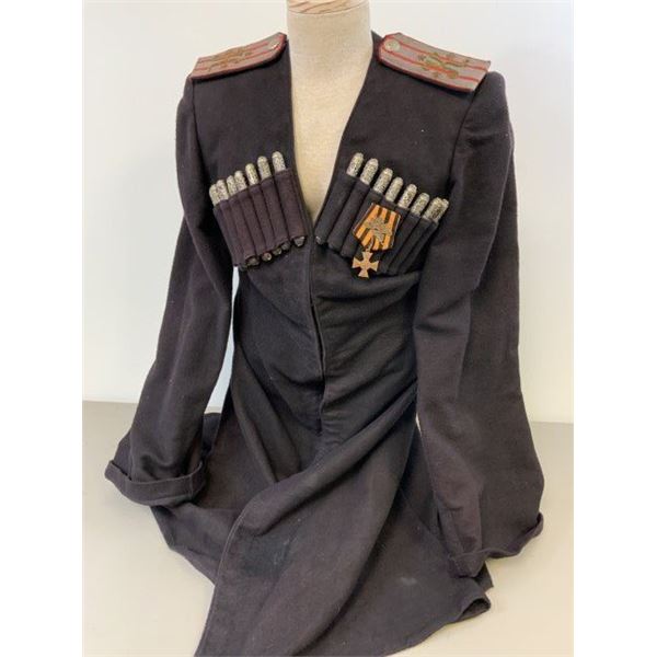 IMPERIAL RUSSIAN COSSACK OFFICER UNIFORM DRESS CHERKESKA