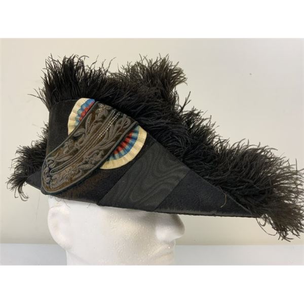 ANTIQUE IMPERIAL RUSSIAN HIGH RANKING DIPLOMAT FORE AND AFT BICORNE HAT
