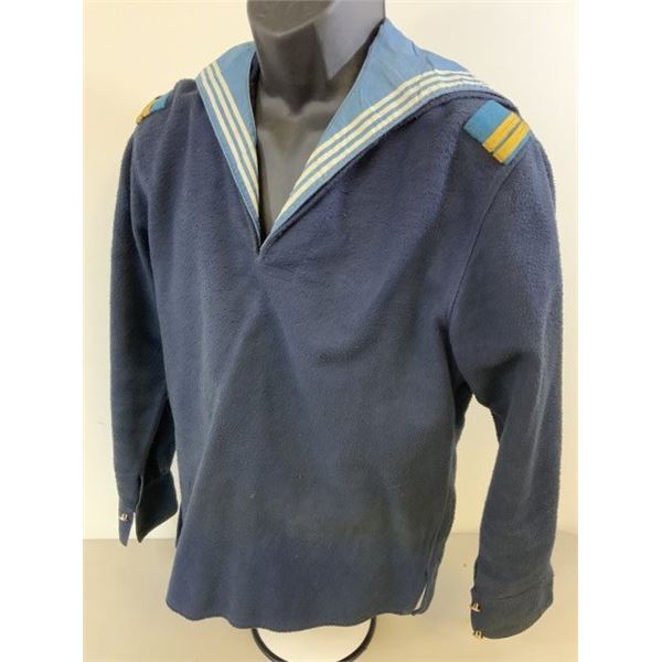 SOVIET RUSSIAN NAVY SAILOR BLUE UNIFORM JUMPER