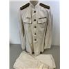 Image 1 : WWII SOVIET RUSSIAN NAVY SUBMARINE CAPTAIN SUMMER UNIFORM TUNIC AND PANTS