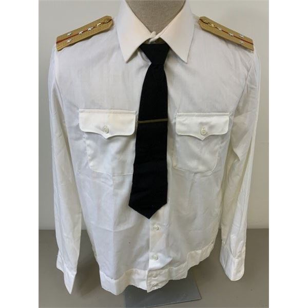 COLD WAR ERA USSR OFFICER RANK DRESS UNIFORM SHIRT