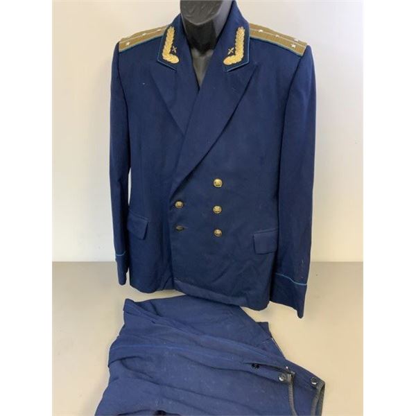 USSR SOVIET AIR FORCE OFFICER DRESS UNIFORM TUNIC AND BRITCHES 1960S