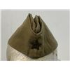 Image 9 : WWII STYLE SOVIET RUSSIAN PILOTKA HAT CAP WITH FIELD GREEN STAR.