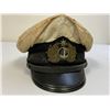Image 1 : WWII IMPERIAL JAPANESE NAVY OFFICER'S VISOR HAT WITH WHITE TOP