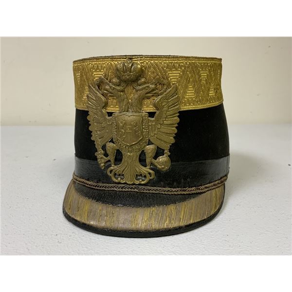 ANTIQUE AUSTRIAN HUNGARIAN K.U.K. OFFICERS SHAKO CAP HAT