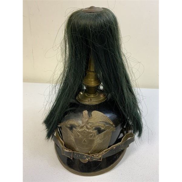 RARE COLOMBIAN PICKELHAUBEN HELMET OF IMPERIAL GUARD UNIT