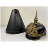 Image 11 : IMPERIAL GERMAN BAVARIAN OFFICER PICKELHAUBE SPIKE HELMET WITH LEATHER CASE