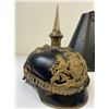Image 1 : IMPERIAL GERMAN BAVARIAN OFFICER PICKELHAUBE SPIKE HELMET WITH LEATHER CASE