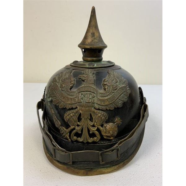 WWI PRUSSIAN IMPERIAL GERMAN PICKELHAUBE SPIKE HELMET