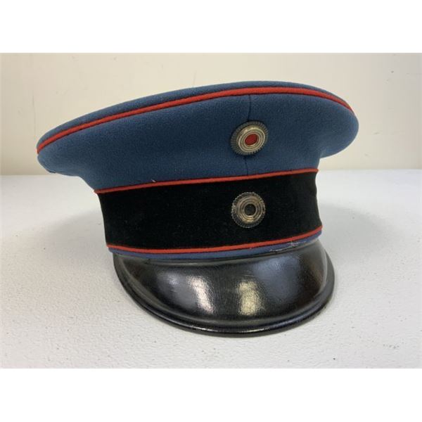 IMPERIAL GERMANY PRUSSIAN OFFICERS NAMED VISOR CAP HAT