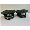 Image 1 : EAST GERMANY DDR POLICE LOT OF  VISOR CAPS HATS