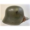Image 2 : WWI IMPERIAL GERMAN M18 STEEL HELMET COMPLETE WITH LINER AND CHIN STRAP