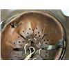 Image 14 : WWII GERMAN BATTLE DAMAGED M39 ARMY COMBAT HELMET WITH LINER AND CHIN STRAP