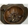 Image 15 : WWII GERMAN BATTLE DAMAGED M39 ARMY COMBAT HELMET WITH LINER AND CHIN STRAP