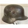 Image 6 : WWII GERMAN BATTLE DAMAGED M39 ARMY COMBAT HELMET WITH LINER AND CHIN STRAP