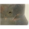 Image 5 : WWII GERMAN M35 ARMY COMBAT HELMET WITH LINER SHRAPNEL IMPACTED