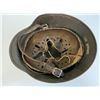 Image 7 : WWII GERMAN ARMY M35 DD NAMED COMBAT HELMET COMPLETE WITH LINER AND CHIN STRAP