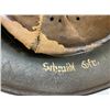 Image 9 : WWII GERMAN ARMY M35 DD NAMED COMBAT HELMET COMPLETE WITH LINER AND CHIN STRAP