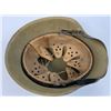 Image 10 : WWII GERMAN M42 TROPICAL CAMOUFLAGE PAINTED COMBAT HELMET AFRIKA CORP
