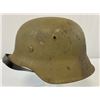 Image 3 : WWII GERMAN M42 TROPICAL CAMOUFLAGE PAINTED COMBAT HELMET AFRIKA CORP