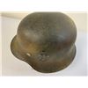 Image 13 : WWII GERMAN ARMY M42 SD COMBAT NORMANDY PAINTED CAMO HELMET COMPLETE WITH LINER