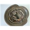 Image 8 : WWII GERMAN M42 COMBAT HELMET PAINTED BLACK
