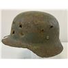 Image 2 : WWII GERMAN M35 COMBAT DAMAGED RUSSIAN FRONT HELMET