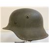 Image 3 : WWII GERMAN M42 COMBAT HELMET COMPLETE WITH LINER AND CHINSTRAP