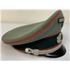 Image 6 : WWII GERMAN ARMY ARTILLERY OFFICER VISOR HAT CAP
